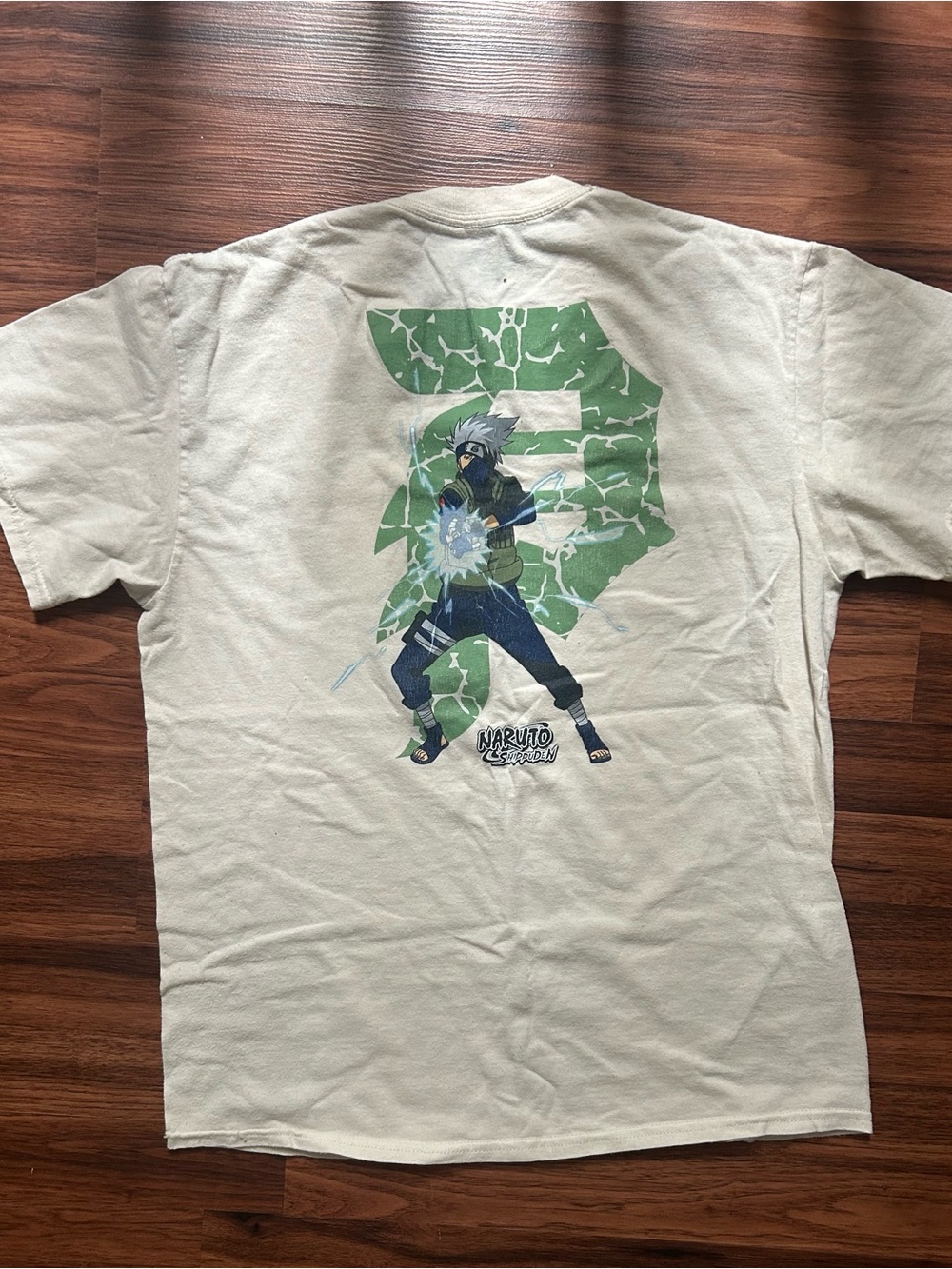 Primitive Naruto Kakashi Short-Sleeve Tee - Cream & Green